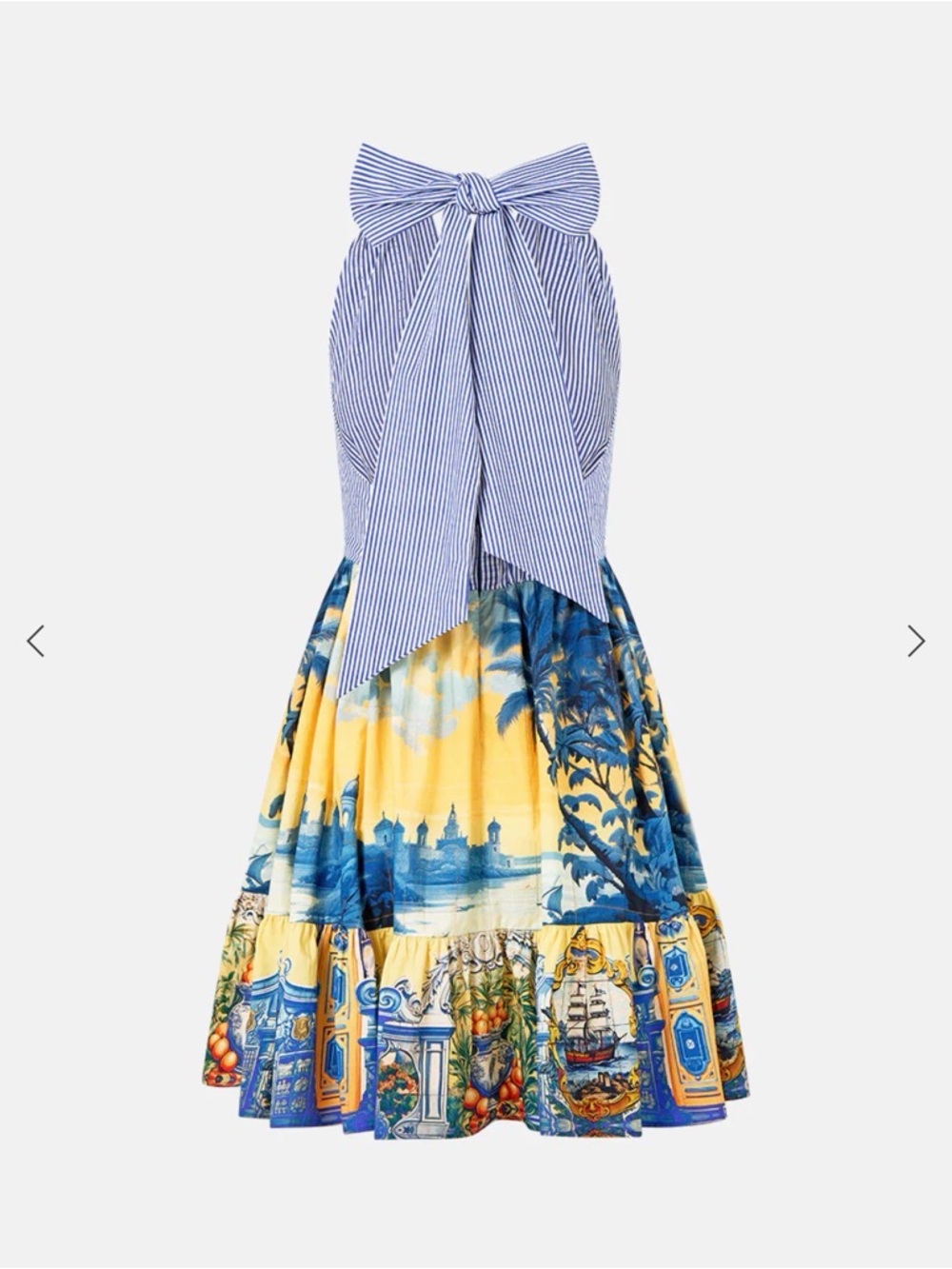 Camilla Ruffle Hem Halter Short Dress Song of Saint Anthony - Picture 2 of 12